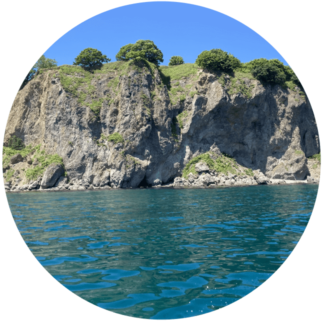 小樽青の洞窟近辺